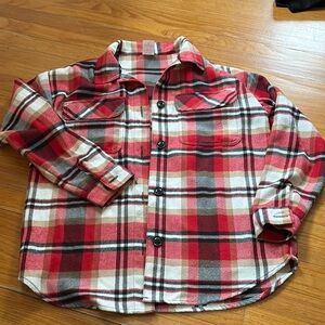 Plaid shacket - Red and Black